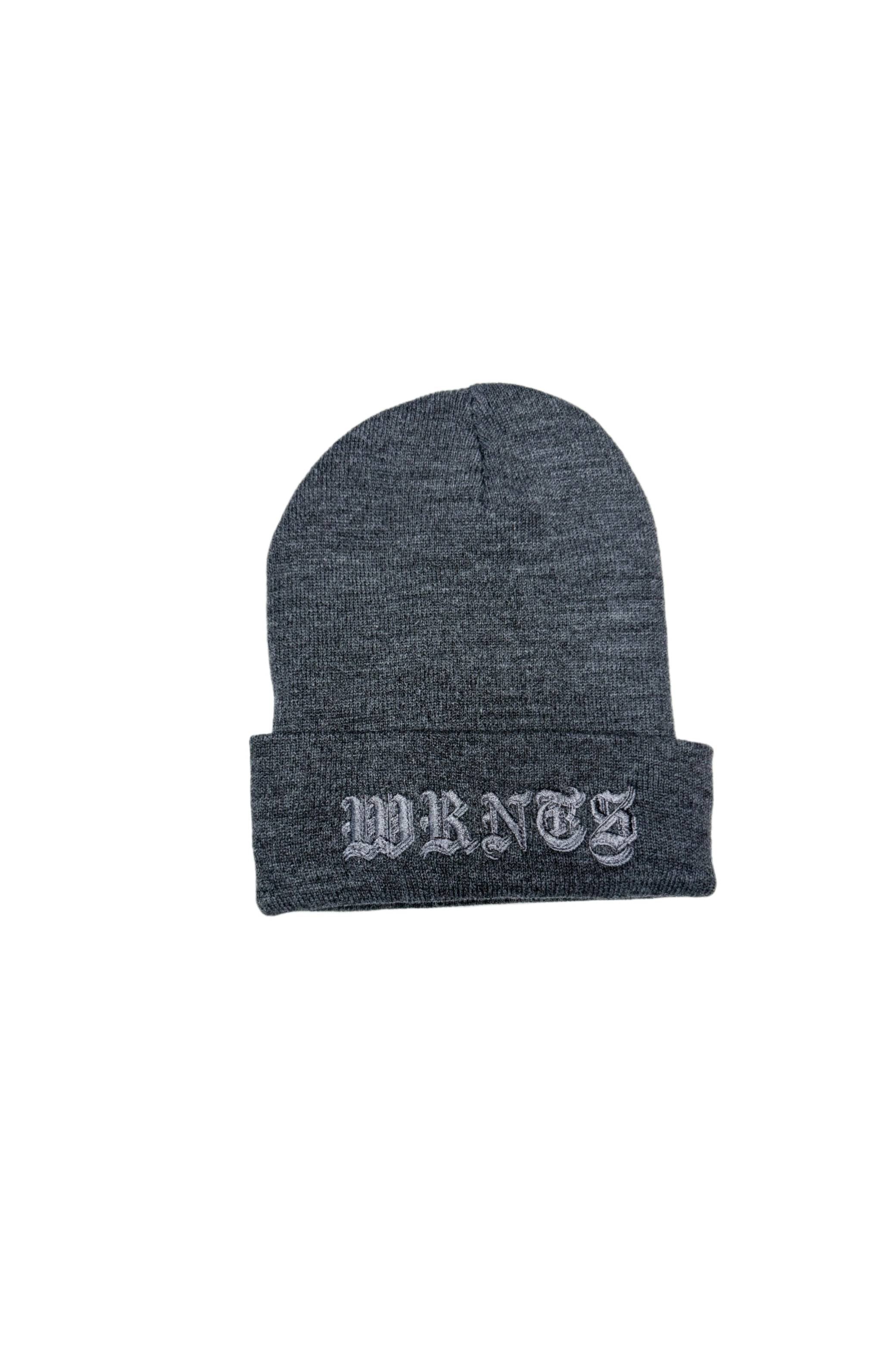 WRNTS Beanie Grey on Grey 