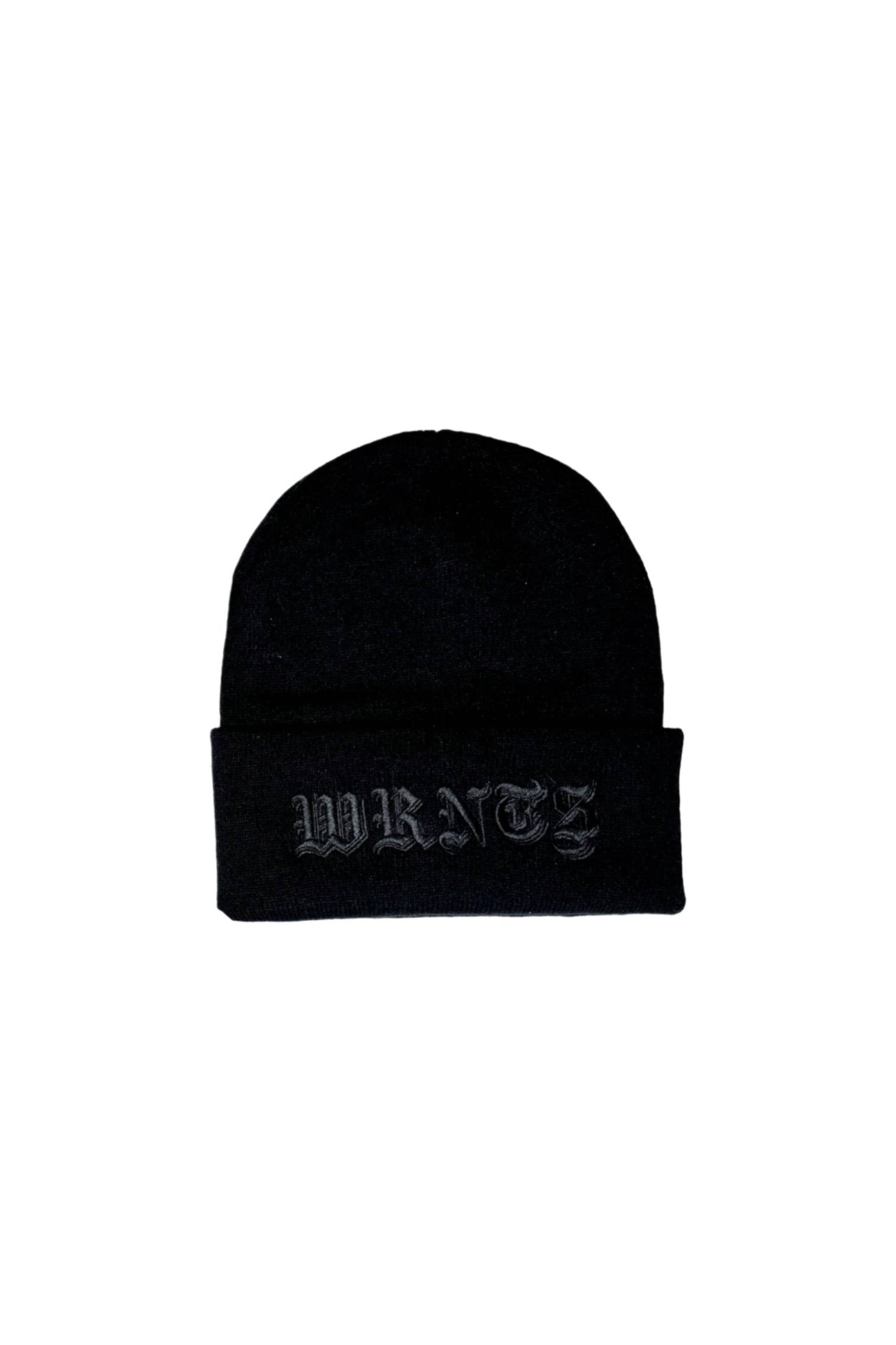 WRNTS Beanie Black on Black